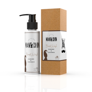 Man and Chin Beard Wash - ALMOND - Man-and-chin