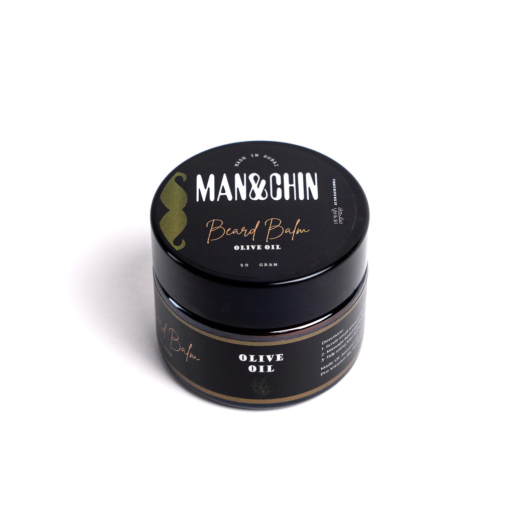 Beard Balm - Virgin Olive - Man-and-chin