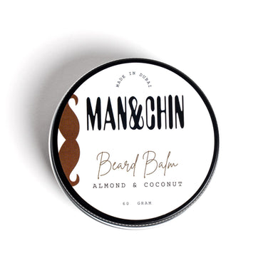 Man & Chin Beard Balm - ALMOND - Man-and-chin