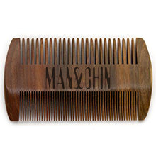 Load image into Gallery viewer, Beard Comb - Brown Leather Case - Man-and-chin